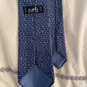 Hermès Blue Block 100% Silk Tie